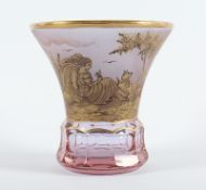 Vase, Glas, W. Berndt, Haida/Steinschönau, um 1920