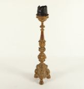 Altarleuchter, Holz, Italien, A.18.Jh.