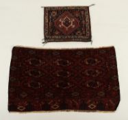 Zeltbehang Tekke und kl. Tasche Gashgai, 