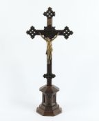 Kruzifix, Holz, Metall, um 1880