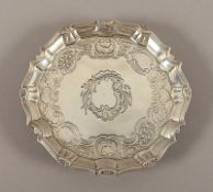 Salver, 925/ooo, London, 1742