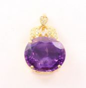 Amethystanhänger, 585/ooo GG, 14,2g