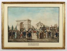 Einzug des Kaisers Napoléon in Düsseldorf, Johann Petersen, R.