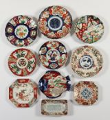 zehn Imari-Teller, Porzellan, Japan, 19.Jh.