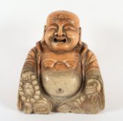 Sitzender Budai, Speckstein, China