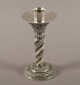 Kerzenleuchter, Silber, Kambodscha, 20.Jh.