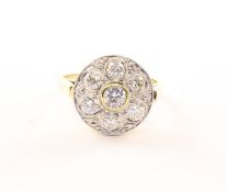 Brillantring, 585/ooo GG/WG, 5,3g
