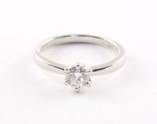 Brillantring, 585/ooo WG, 0,35 ct.