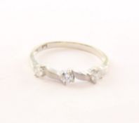 Brillantring, 585/ooo WG, 1,8g