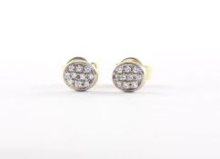 Paar Brillantohrstecker, 585/ooo GG