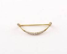 Brillantbrosche, 585/ooo GG, 1,9g