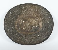 Schauplatte, Kupfer, wohl deutsch, um 1700
