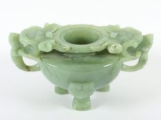 Weihrauchbrenner, grüne Jade, China