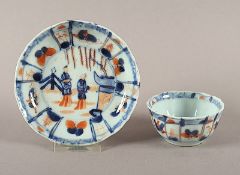 Imari-Koppchen mit Untertasse, Porzellan, Long Eliza, China, 18.Jh.