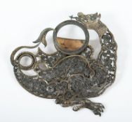 Taschenuhrenhalter, Silberfiligran, 19.Jh.