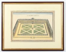 La place royale, kolorierter Kupferstich, 18.Jh., R.