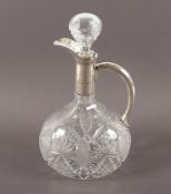 Karaffe, Glas, Silber, deutsch, um 1920/30