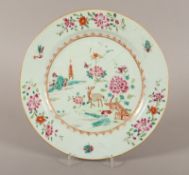 Teller, Porzellan, famille rose, China, 18.Jh.