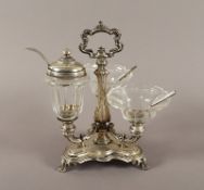 Gewürzmenage, Silber, deutsch, 19.Jh.