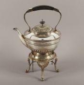Teekanne auf Rechaud, 925/ooo, London, 1894