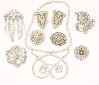 Konvolut Strass-Schmuck