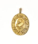 Anhänger,  585/ooo Gelbgold