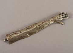 Votivgabe Arm, 13lötig, deutsch, 19.Jh.