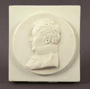 Portraitplakette, Gerhard von Scharnhorst, KPM Berlin, 20.JH.