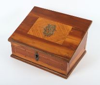 Korrespondezschatulle, Nussbaum, deutsch, E.19.Jh.