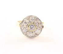 Brillantring, 585/ooo GG/WG, 5,3g
