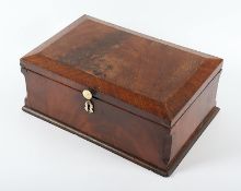 Nähschatulle, Mahagoni, deutsch, 19.Jh.