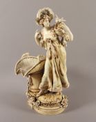 Jugendstil-Jardinière, Keramik, Turn und Teplitz, um 1900