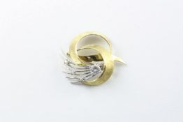 Brillantbrosche, 585/ooo GG, 7,6g