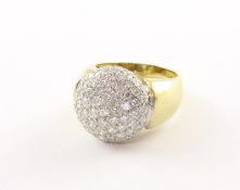 Brillantring, 750/ooo WG/GG, Brill. zus. ca. 2,1 ct., 11g