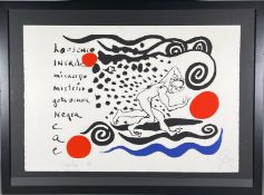 Alexander Calder & Carlos Franqui - Lo Oscuro Invade, 1970