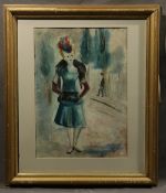 Everett Shinn, Watercolor on Paper