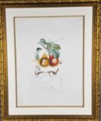 Salvador Dali (1904-1989) - Flordali - Les Fruits: Fruits trous, 1969