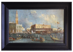 The Bucintoro Returning to the Molo on Ascension Day by Giovanni Antonio Canal