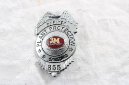 3M Officer Plant Protection Badge #355