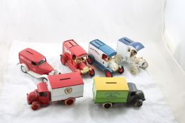 6 Ertl Diecast Advertising Banks