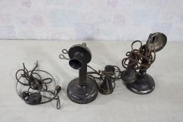 2 Candlestick Phones For Parts