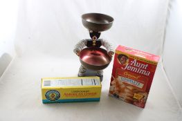 Black Americana Box & Dish with Cheese Box