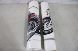 2 Harley Davidson Motorcycle Posters