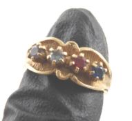 14kt Gold Mother's Ring 4.2 Grams Size 6
