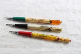 3 Display Top Salesman Sample Mechanical Pencils
