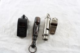 Official Police Whistle, 2 Acme Thunderer, Wooden