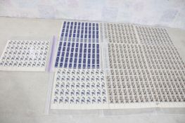 500 U.S. 5 Cent Postage Stamps Sheets Unposted