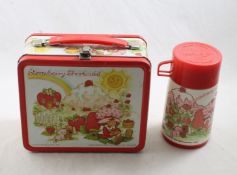 1980 Strawberry Shortcake Metal Lunchbox/Thermos