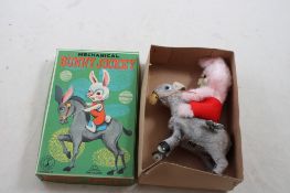 Mechanical Bunny Jockey Made in Japan w/Box