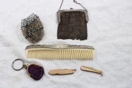 Flapper Whiting Davis Purse, Beaded Purse & More
